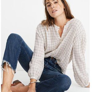 Madewell Meadow Shirt in Windowpane